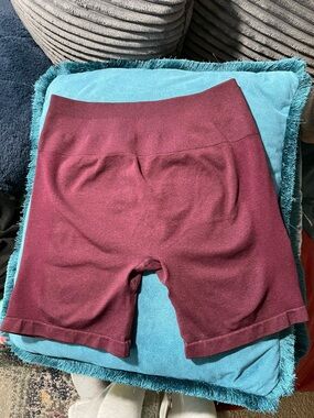 High-Rise Wine Bike Shorts for Women
